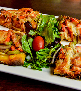 tandoori chicken flat bread